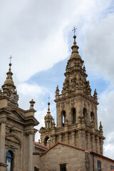 Santiago de Compostela, Galicia, Spain, beautiful architectural details and streets
