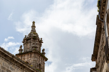 Santiago de Compostela, Galicia, Spain, beautiful architectural details and streets