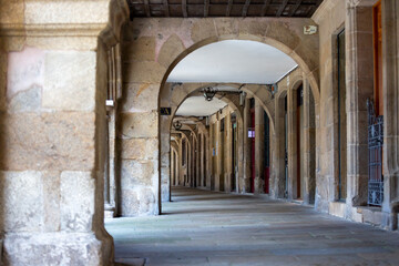 Santiago de Compostela, Galicia, Spain, beautiful architectural details and streets