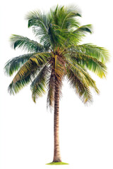 A coconut palm tree