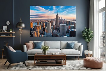 Vibrant Contemporary Urban Acrylic Art for Stylish Home Decor