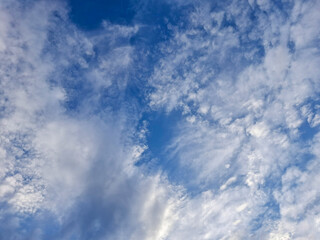 Blue sky with white clouds