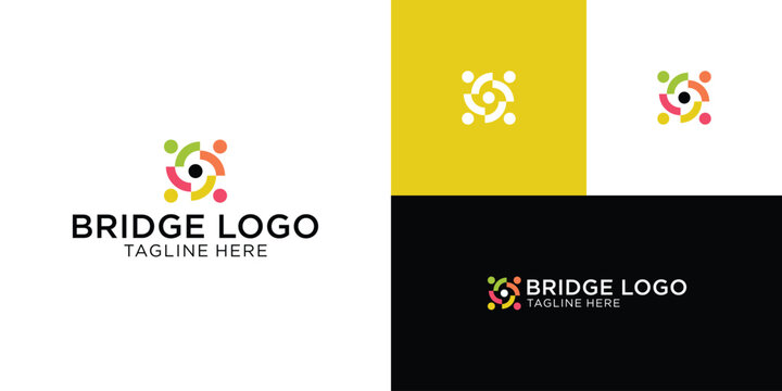 logo social team family comunity economy bisnees