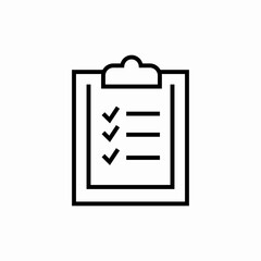 clipboard check list file icon sign vector