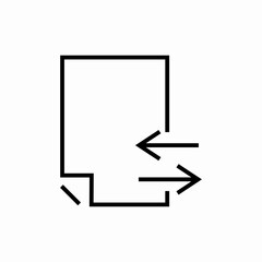 document file share icon sign vector