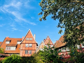 the streets of an old historical German town 