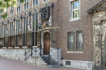 Historic town hall in the old city center of Nijmegen.