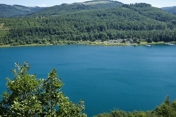 Obraz premium Langelsheim, Harz, Goslar, Innerstetalsperre, tolle Aussicht