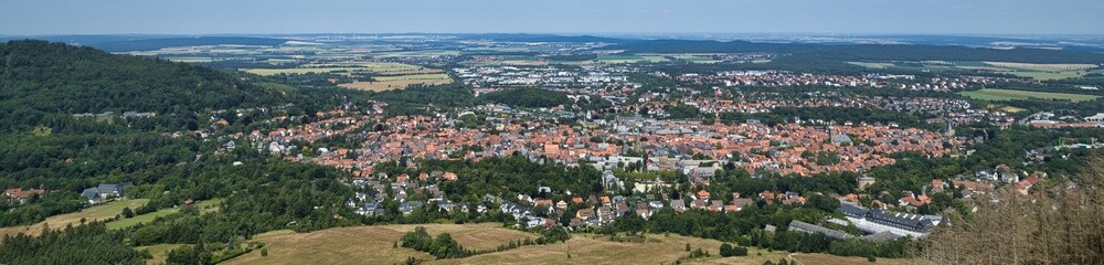 Obraz premium Goslar, Harz, Blick vom Rammelsberg