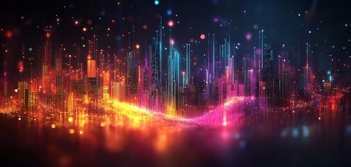 Fototapeta premium Neon Light Background to Illuminate Your Designs