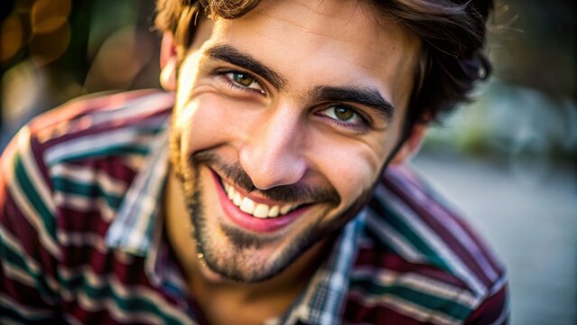 A mischievous smirk spreads across a face, eyes glinting with amusement, as a secretive and playful expression is