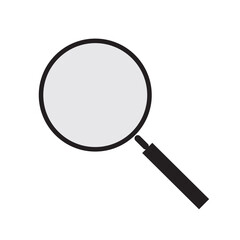 Magnifying glass hand drawn doodle icon. Search concept loupe vector illustration