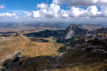 Aerial view on Durmitor National Park 