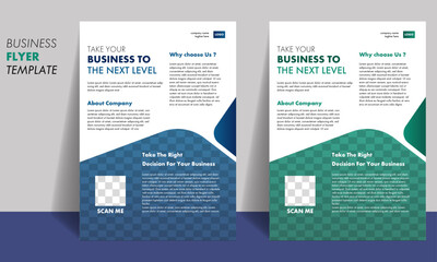 Learning and grow company business flyer template