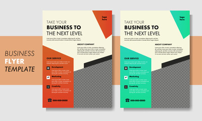 Vector modern and professional business flyer template