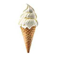 Ice cream isolated on a transparent  background