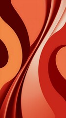 Fototapeta premium Orange and Red Abstract Contrast Background. Modern Elegant curve backdrop design.