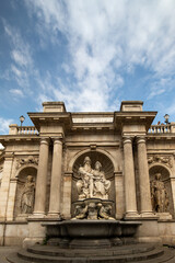Albrecht's Fountain on a sunny day in Vienna, Austria