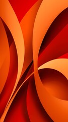 Orange and Red Abstract Contrast Background. Modern Elegant curve backdrop design.