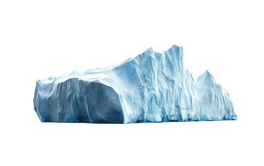 Fototapeta premium An iceberg on white background,png