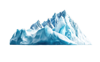 Obraz premium An iceberg on white background,png