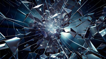 Shattered Glass Effect, Broken Fragments