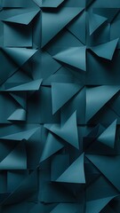 Obraz premium Dark blue geometric paper background