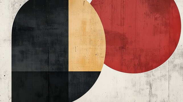 A minimalist abstract featuring clean geometric shapes and a restrained color palette, emphasizing simplicity and modern aesthetic principles.