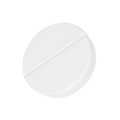 Pill. Isolated. 3d illustration.
