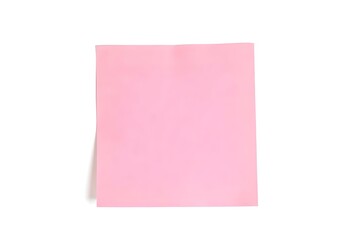 Fototapeta premium a pink post-it note isolated against white, with a smooth texture and no visible adhesive residue create with ai