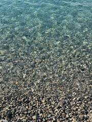 abstract pebbles in the water