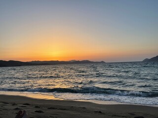 Obraz premium sunset at the beach