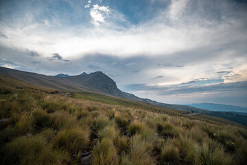 Nevado de Toluca, a national park located on a stratovolcano in Mexico