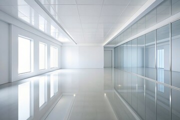 simplicity, symmetry, modern, minimalist, light, minimalistic, architecture, empty room, empty,white, spacious, reflected, clean, floor, White empty space with ceiling and floor reflected