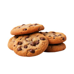  Cookies isolated on Transparent background