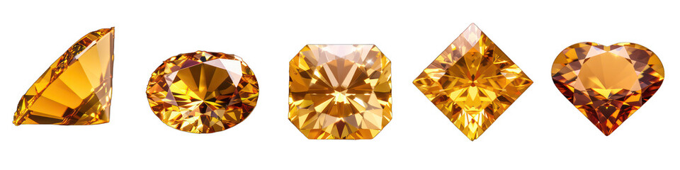 Golden Citrine Gemstones Collection – Unique Cut Styles