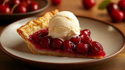 A warm, gooey chocolate brownie topped with vanilla ice cream and hot fudge