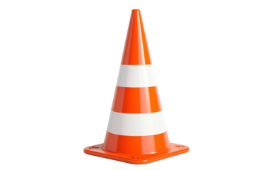 Traffic Coner on white background,png