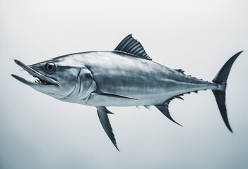 Fototapeta premium Pacific ocean predator swordfish isolated on a white background aquatic animal