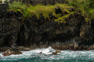 Cliff above the ocean