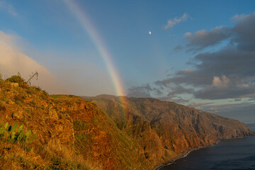 Rainbow over the cliff © Matthew