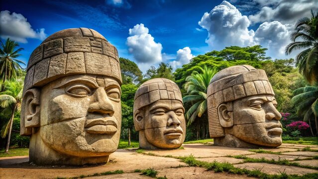 olmec heads mexico