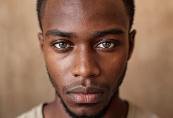 Obraz premium thoughtful young african adult man or teenager boy, feeling sad, unhappy and dissatisfied, lonely and alone or problems and worries, dissatisfaction and dreary bad mood, depression