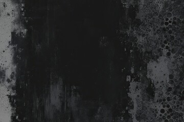 Obraz premium Weathered Black Grunge Texture Background - Dark Aged Pattern Overlay Design