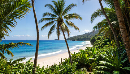 Fototapeta premium Plage Tropicale Paradisiaque