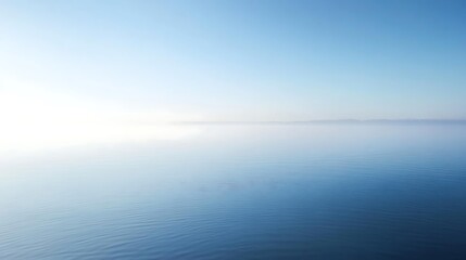 Obraz premium A smooth, flowing mist background with a clear, calm area for text