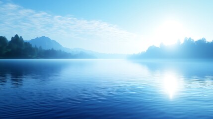 A smooth, flowing river background with a calm, open space for text