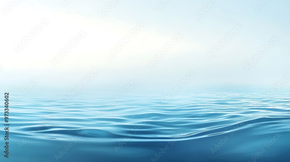 Poster a smooth, flowing water background with gentle ripples and a large, open space for text