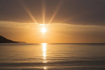 Radiant Golden Splits at Dawn's Break for Stunning Morning Landscapes