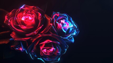 Neon Rose Bouquet